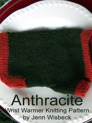 cover image of Anthracite Wrist Warmers Knitting Pattern